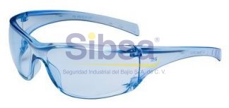 3M® Lentes de Seguridad Virtua AP Mod. 11816-00000-20 mica azul, anti-empaño, 20 piezas/caja