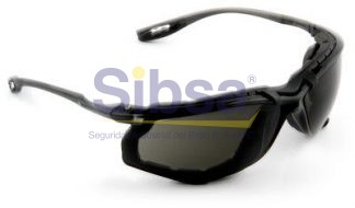 3M® Lentes de Seguridad Virtua CCS con Foam de Mod. 11873-00000-20, con junta de espuma, mica gris, anti-empaño. 20unidades/caja