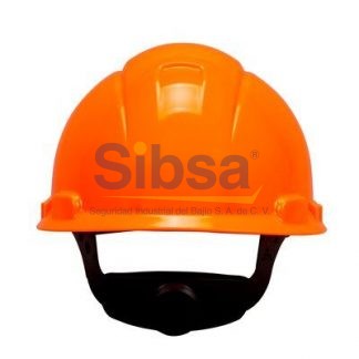 3M® Casco con suspensión tipo matraca de 4-puntos color Naranja Brillante H-707P, 20 piezas/caja
