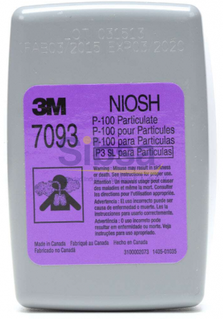3M® Filtro para Partículas P100. Bulk, 7093 B