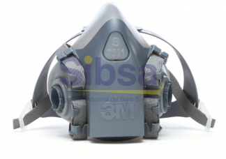 3M® Respirador reutilizable media cara de silicón chico, 7501