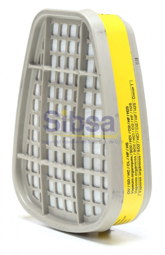 3M® Cartucho Vapores Orgánicos /Gas Ácido, 6003