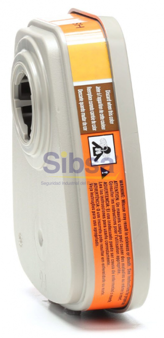 3M® Cartucho para mercurio/cloro/Dioxido de azufre, 6009S