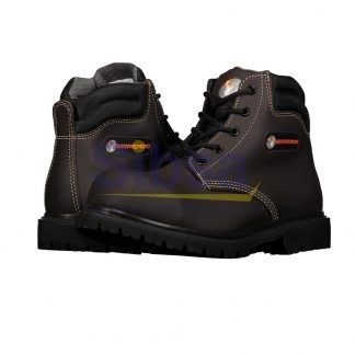 BOTA DE SEGURIDAD DE PIEL BERRENDO 154+ CAFÉ PARA HOMBRE