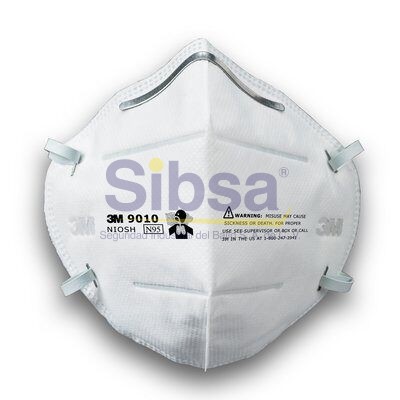 3M™ 9010 Respirador para Partículas N95 de Doblar, Bajo Costo y Durabilidad Media