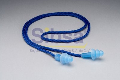 3M® Tapón Auditivo Reutilizable 1290 con cordón trenzado Identificación 3M HC000664777