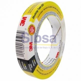 Masking tape color natural de uso general de 0.13 mm de espesor diseñado para aplicaciones de sujeción, unión, sellado y enmascarado, donde la temperatura no exceda los 93°C por una hora.