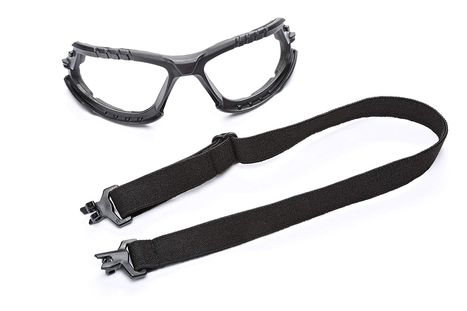 3M™ Solus™ Kit de Gafas Serie 1000, S1201SGAF-KT, Mica Clara Anti-Empaño Scotchgard™ con Patillas, Banda Elástica y Junta de Espuma, Marco Verde, 20 por caja Identificación 3M 70071694502 - Imagen 3