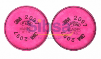 3M® Filtro para partículas, P100, para Ozono y Vapores Orgánicos, 2097 Identificación 3M 70070710945