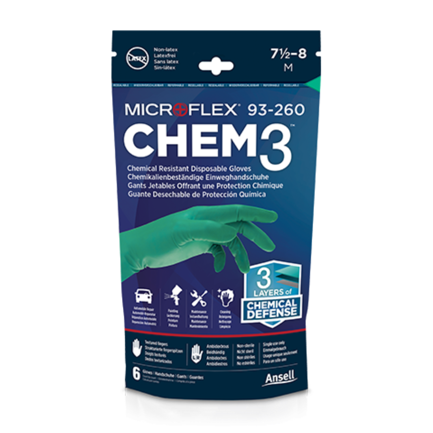 CAJA C50 GUANTES MICROFLEX NEOP Microflex® 93-260 - Imagen 4