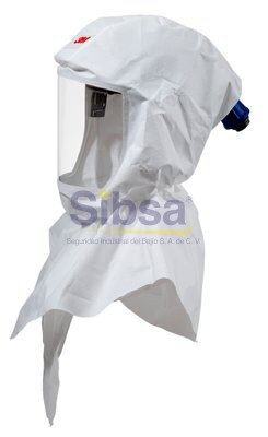 3M® Capucha para Pintor, con Collar y Peto Interno. Incluye Suspensión Premium Reutilizable S-950 S-757/37301(AAD)