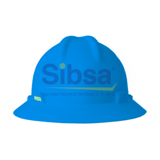 V-Gard® Casco de Seguridad Ala Completa, Pasador de 4 Puntos, Azul •	MSA •	# Fabricante: M2305611