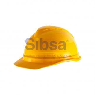 Casco V-Gard 500® en estilos ventilado Cachucha V-Gard 500 Ventilado Amarillo Con Suspensión Fas-Trac 6 Puntos