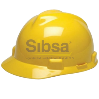 V-Gard® Casco de Seguridad, Pasador de 4 Puntos, Amarillo, Talla: 6-1/2 a 8 MSA   # Fabricante: M2303431AR