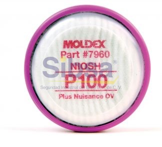 Moldex PAR FILTROS P100 7960 Identificación RESP-MOL-7960 1 par por bolsa.