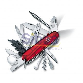 NAVA-VIC-1.7925.TNAVAJA CYBER TOL LITE ROJO TRANS 91 MM Victorinox