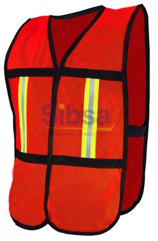 CHAL-JYR-1012-RO-CR CHALECO D/MALLA ROJO C/REF SR-1010