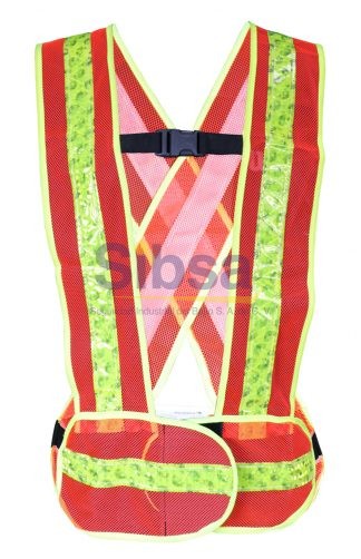 CHAL-JYR-SR-1017CR CHALECO T/CARRILLERO NARANJA C/REF JYRSA