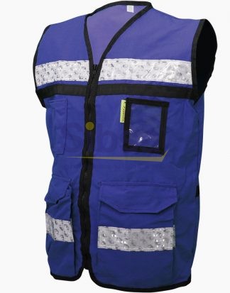 CHAL-JYR-SR-2050AZMCR-L CHALECO RESCATISTA AZUL MARINO LIGERO CERRADO JYRSA