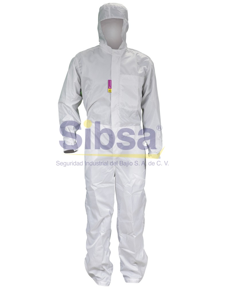 UNIF-STK-6000-BL-L OVEROL ANTIESTATICO BLANCO JYRSA