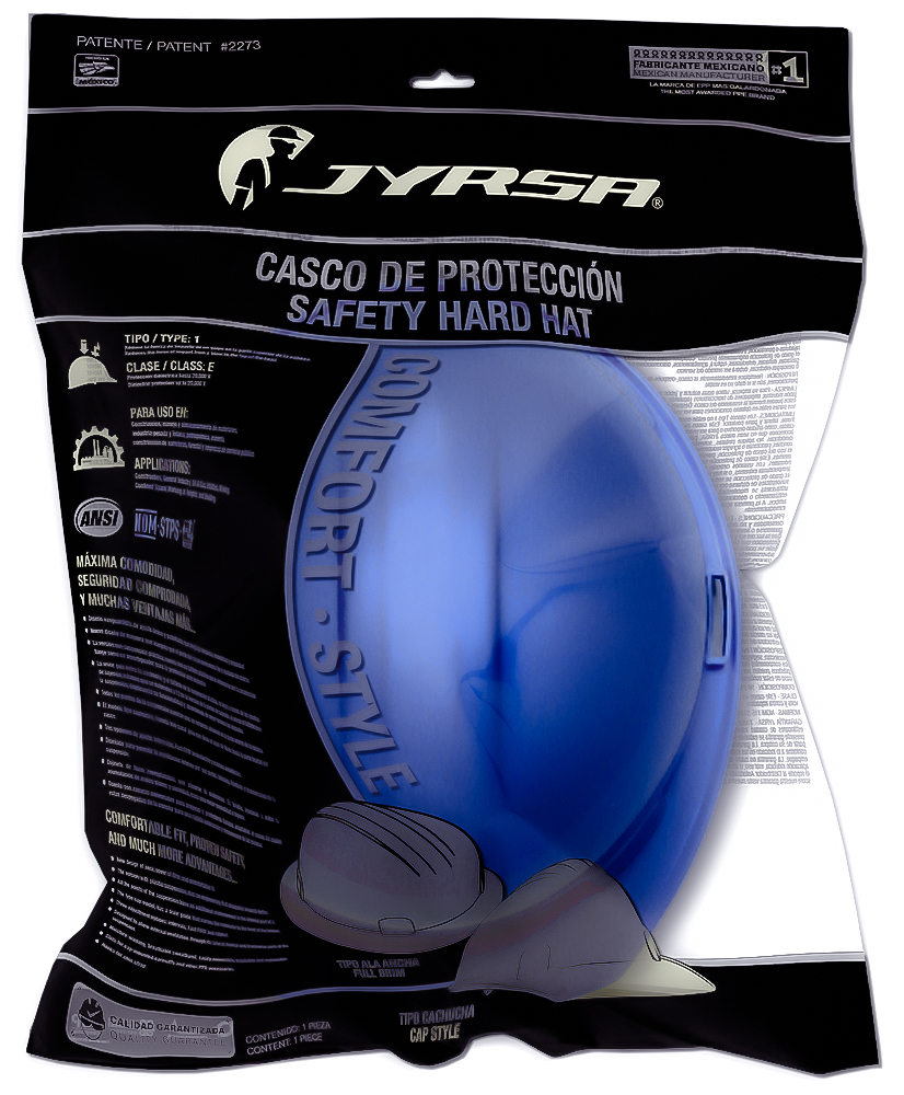CASCO INDUSTRIAL WW-2004AZ COLOR AZUL JYRSA - Imagen 4