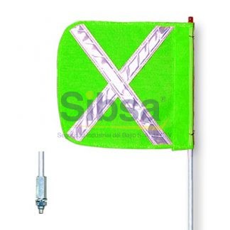 BANDERA MASTIL 10 VERDE X FOSFO- SIN LUZ BAND-CHE-FS10X-G Checkers