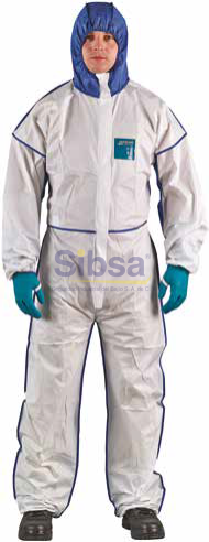 OVERALL LAMINAD C/CAPUCH C/ELASTIC QUIM-MIC-1800-L Ansell